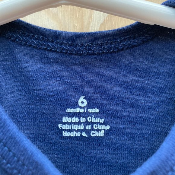 Navy T-Rex Onesie, 6 months - Picture 3 of 3